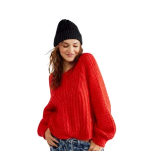 Women's Slim-Fit Layering Long Sleeve Knit Rib Crew Neck (Available in Plus Size), Pack of 2