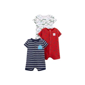 Simple Joys by Carter's Baby Boys' Snap-Up
                                Rompers, Pack of 3