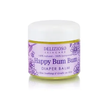 Happy Bum Bum Diaper Baby Balm - 100% Natural -
                                Calendula, Chamomile, Lavender Herbal Infused
                                Moisturizer for Eczema, Dry Skin - Cruelty